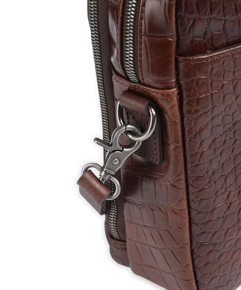 Castelijn & Beerens Croco Jules Porte-document mocca