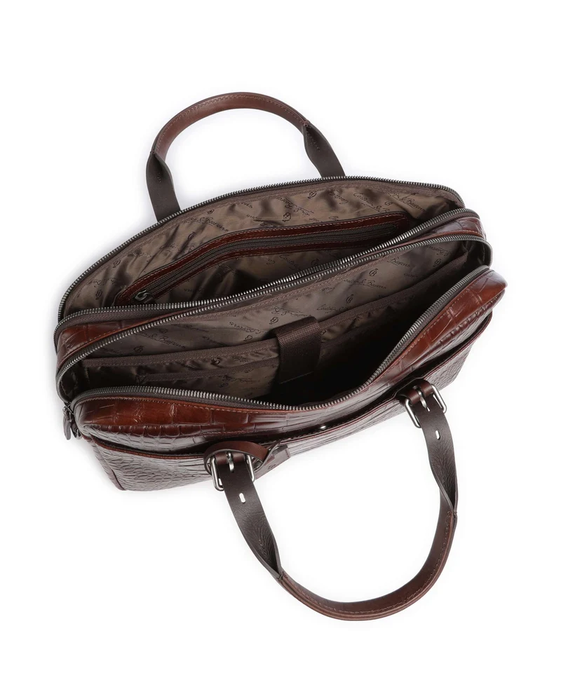 Castelijn & Beerens Croco Jules Porte-document mocca