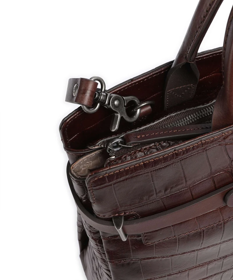 Castelijn & Beerens Croco Kaat Porte-document mocca