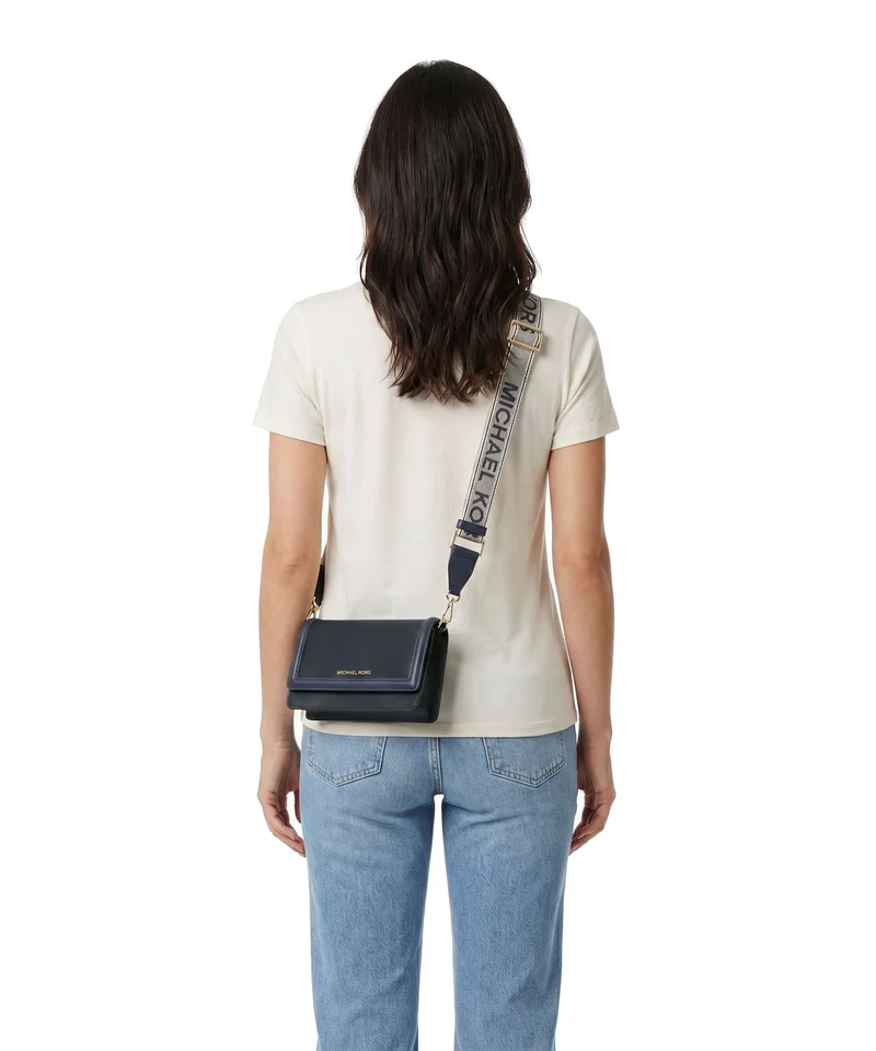 Michael Kors Jet Set Small Portefeuille navy