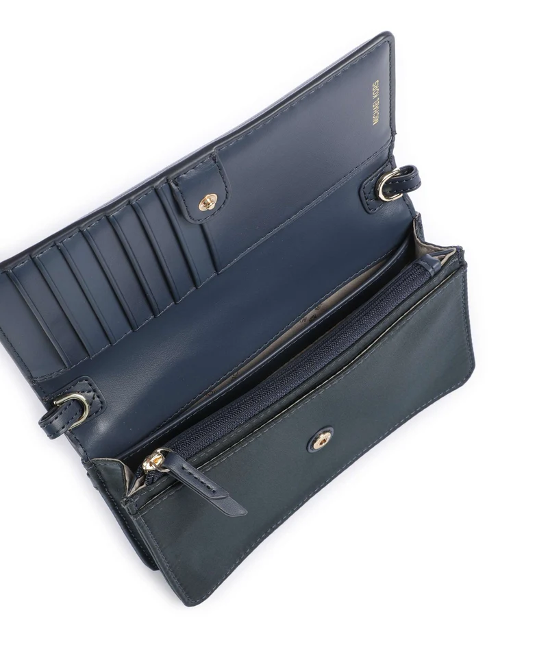 Michael Kors Jet Set Small Portefeuille navy