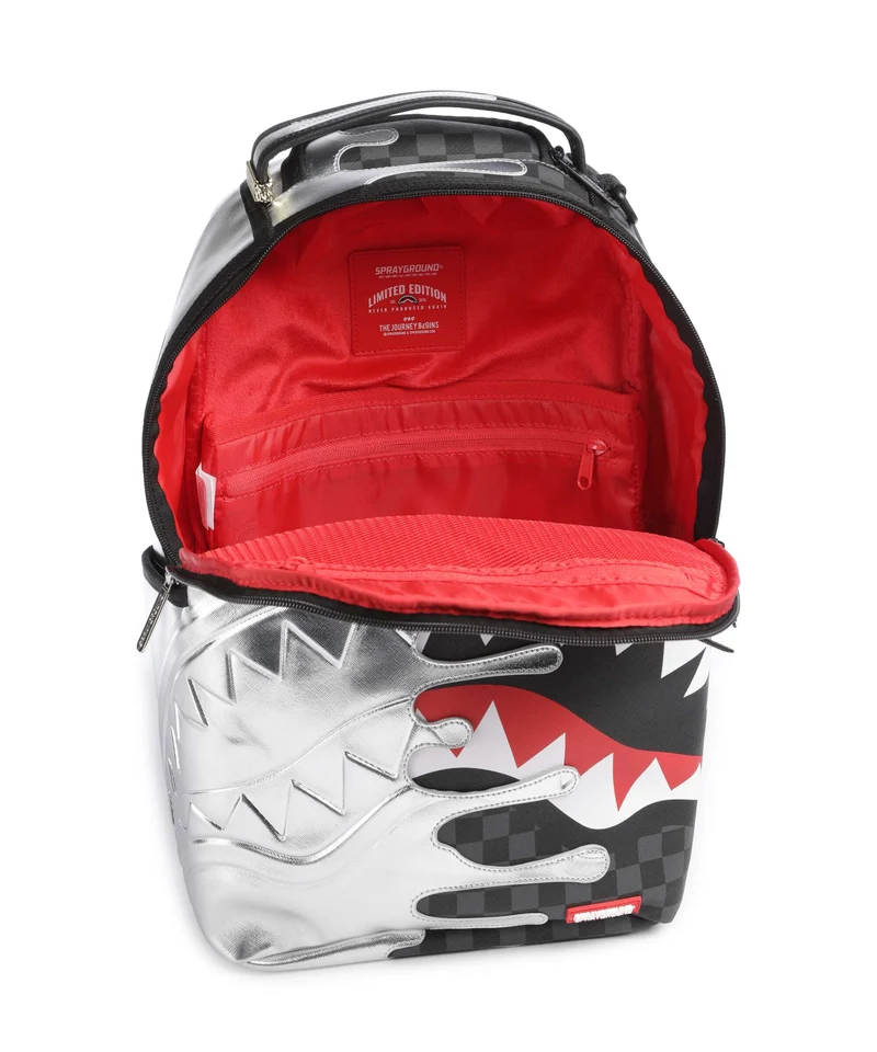 Sprayground Silver Side Drip Sac à dos silver