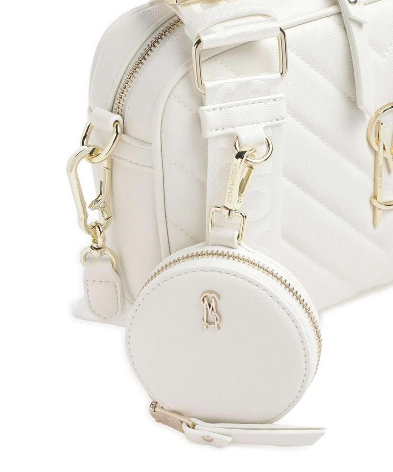 Steve Madden BZIRIA Sac bandoulière white/gold