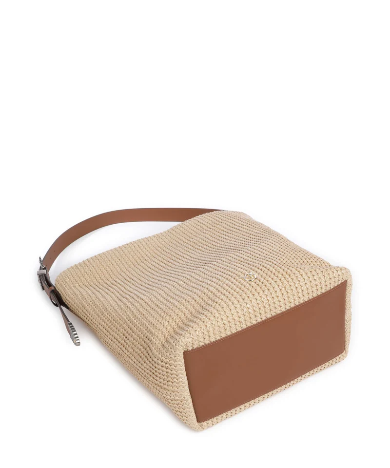 Pinko Big Sac fourre-tout paglia/cuoio/mix gal