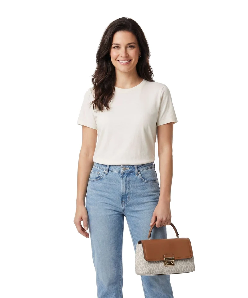 Michael Kors Tribeca Medium Sac à main vanilla/acrn