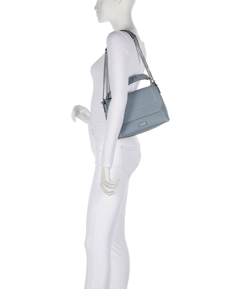 Lancel Ninon M Sac porté épaule blue foam