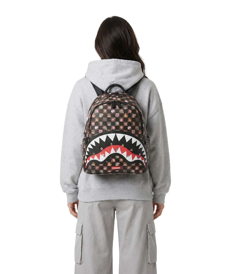 Sprayground Peeking Characters Remix Sac à dos brown