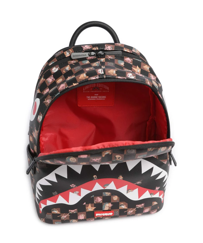 Sprayground Peeking Characters Remix Sac à dos brown
