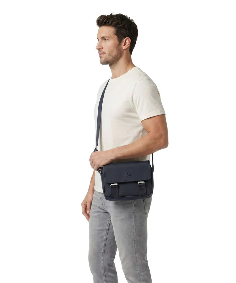 Lacoste Mens Classic Sac bandoulière marine