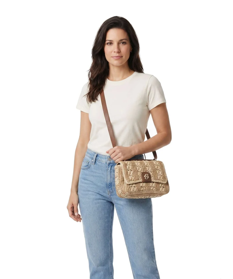 BOSS Beyond Sac bandoulière open white