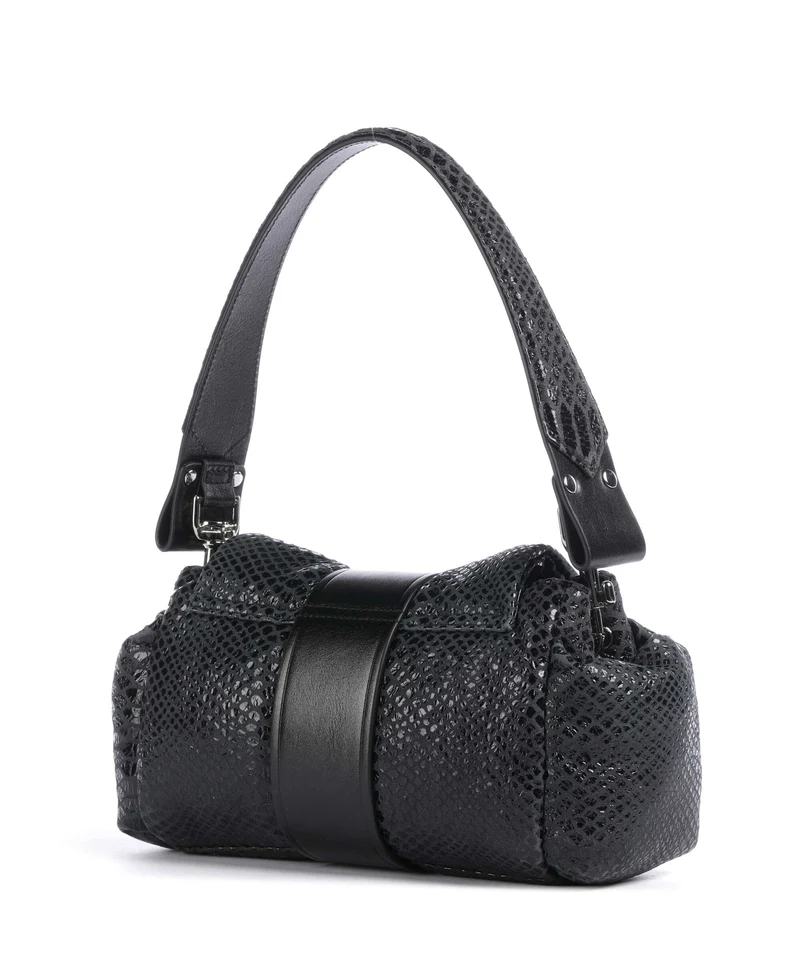 Vivienne Westwood Hazel Snake Effect Sac porté épaule dark grey
