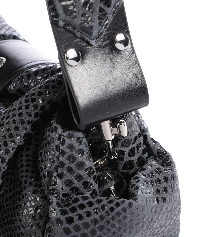 Vivienne Westwood Hazel Snake Effect Sac porté épaule dark grey