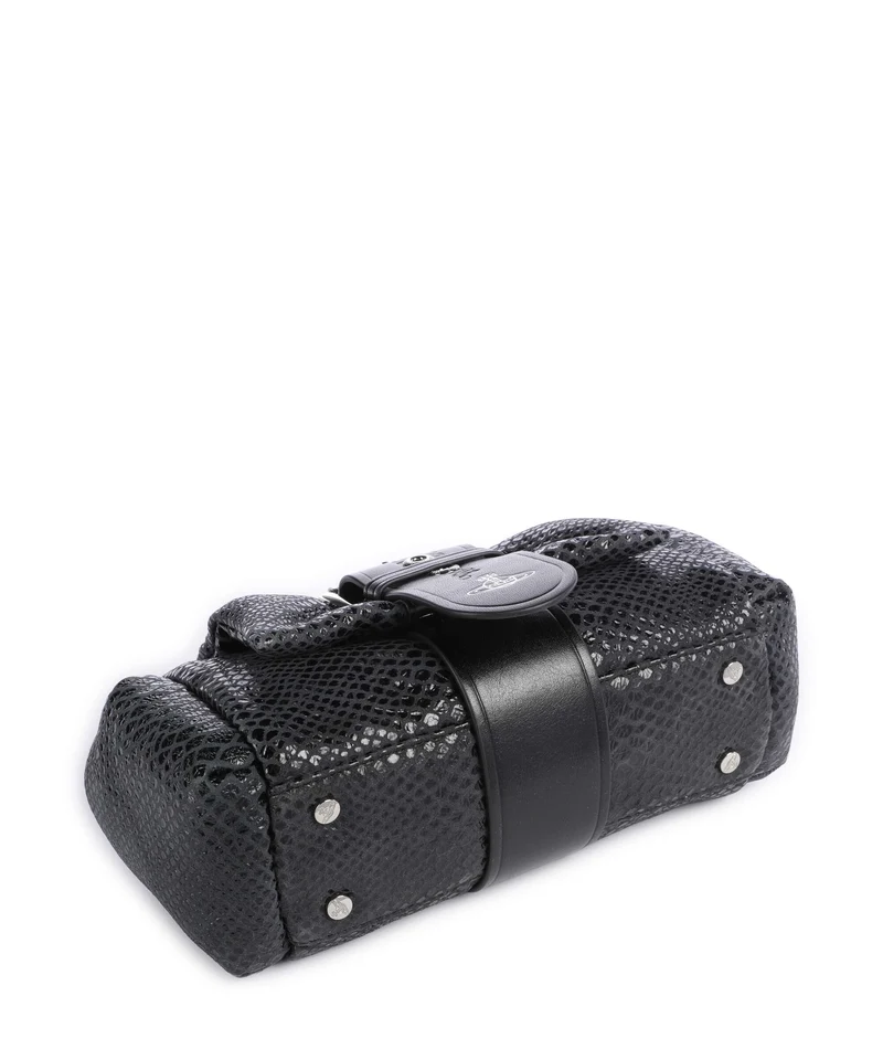 Vivienne Westwood Hazel Snake Effect Sac porté épaule dark grey