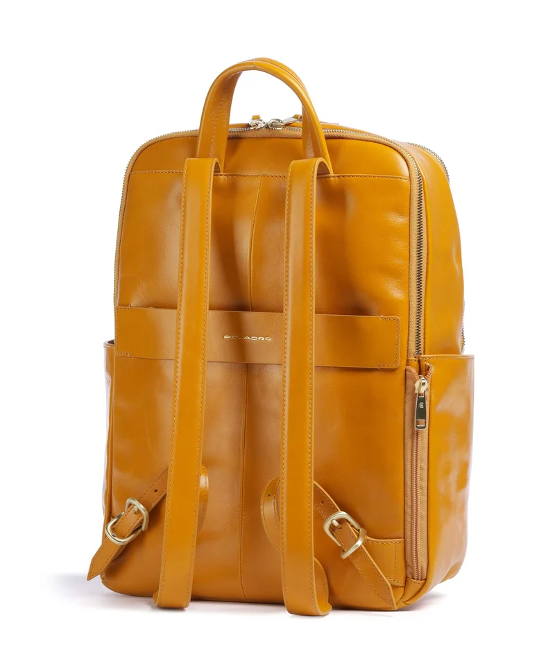 Piquadro Blue Square Sac à dos mustard