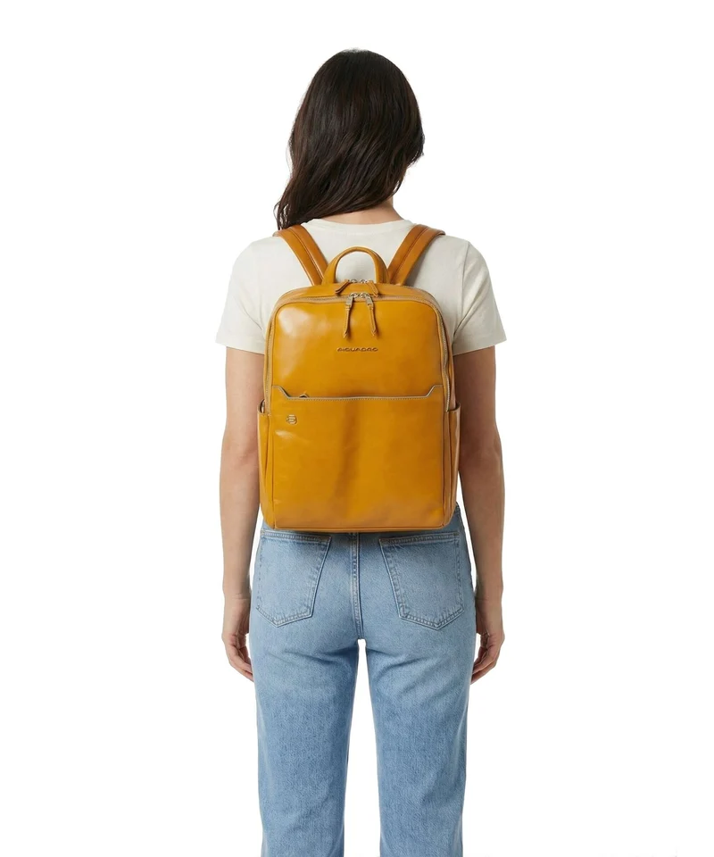 Piquadro Blue Square Sac à dos mustard