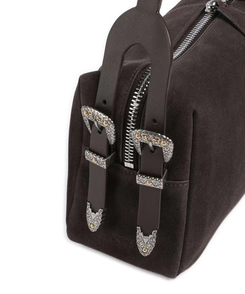 Pinko 24 Classic Sac porté épaule marrone/chicco di caffe/old silver