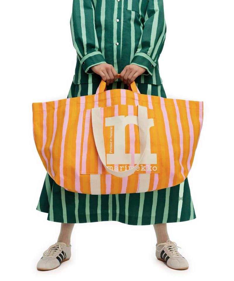 Marimekko Mono City XL Cabas orange/pink