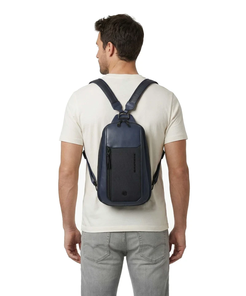 Piquadro Lyss Sac sling blue