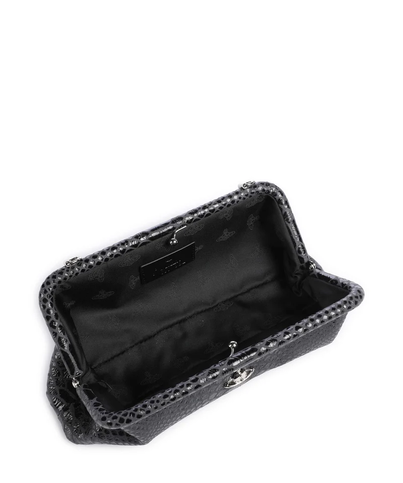 Vivienne Westwood Jane Snake Effect Sac porté épaule dark grey