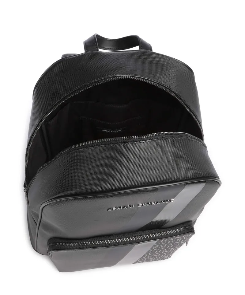 Armani Exchange Dylan Sac à dos black/gunmetal/shiny black