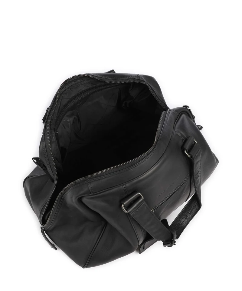 The Chesterfield Brand Wax Pull Up Cow Volenza Sac week-end black