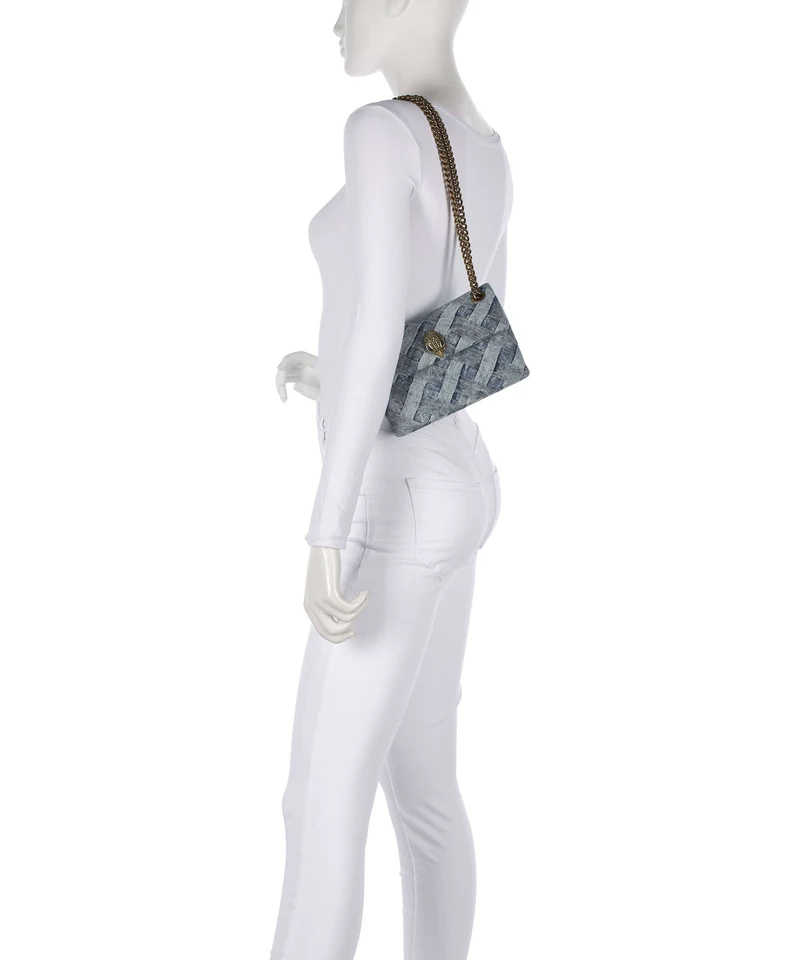 Kurt Geiger Kensington Mini Sac porté épaule denim