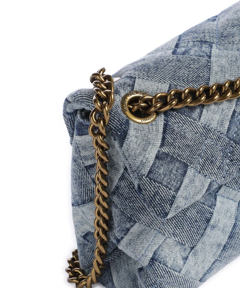 Kurt Geiger Kensington Mini Sac porté épaule denim