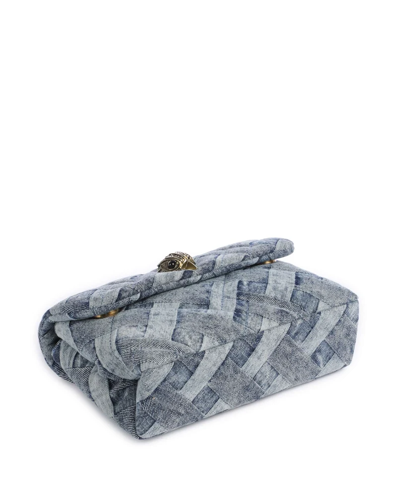 Kurt Geiger Kensington Mini Sac porté épaule denim