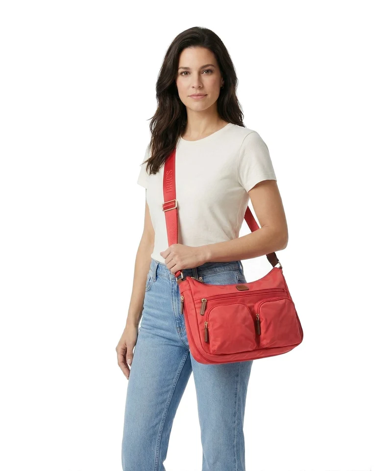 Brics X-Collection Sac bandoulière papavero/poppy