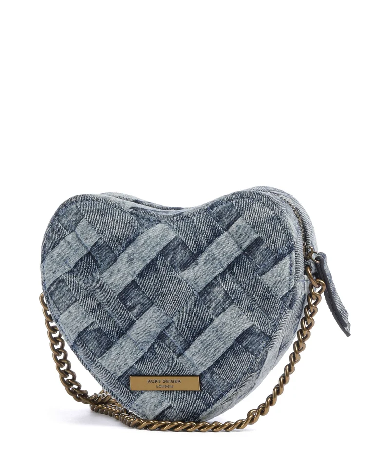 Kurt Geiger Kensington Heart Sac bandoulière denim