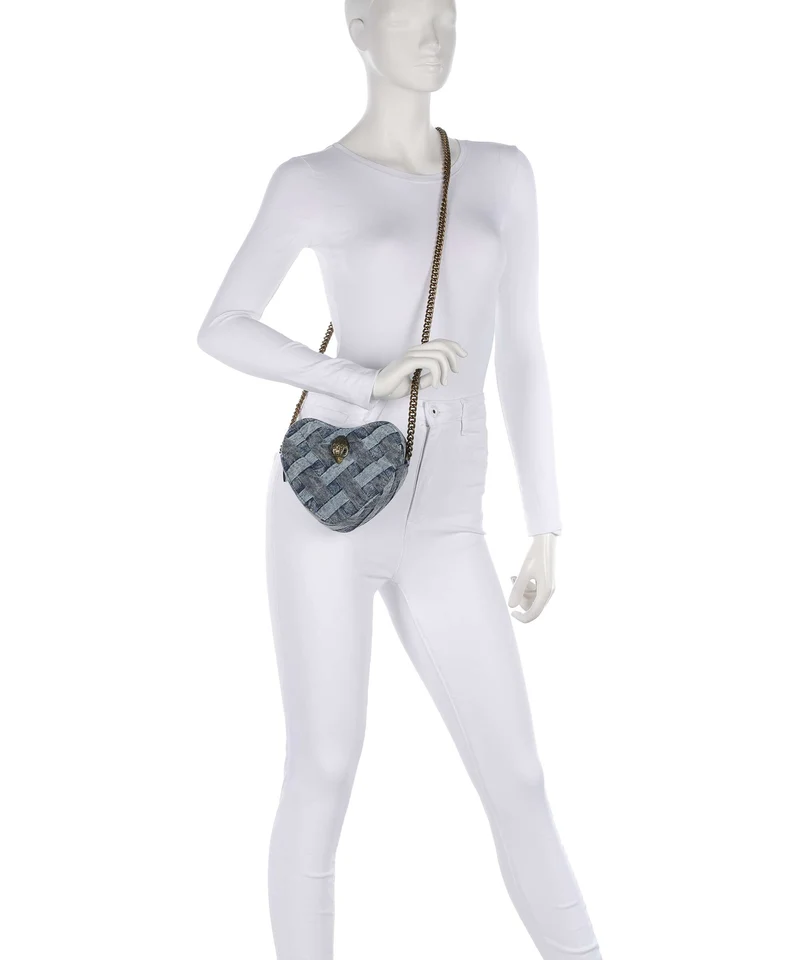 Kurt Geiger Kensington Heart Sac bandoulière denim