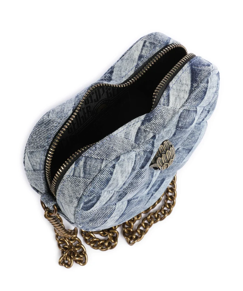 Kurt Geiger Kensington Heart Sac bandoulière denim