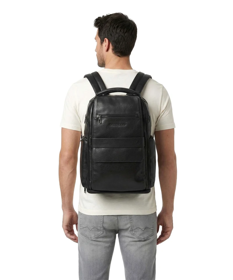 Piquadro Solm Sac à dos de voyage black