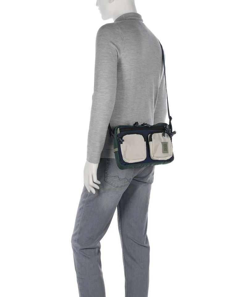 Topo Designs Block Sac bandoulière forest/bone white