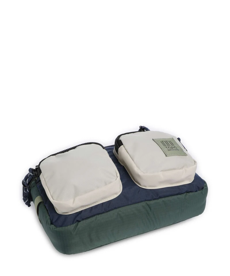 Topo Designs Block Sac bandoulière forest/bone white