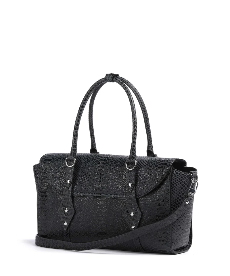 Vivienne Westwood Bettina Snake Effect Medium Sac à main dark grey