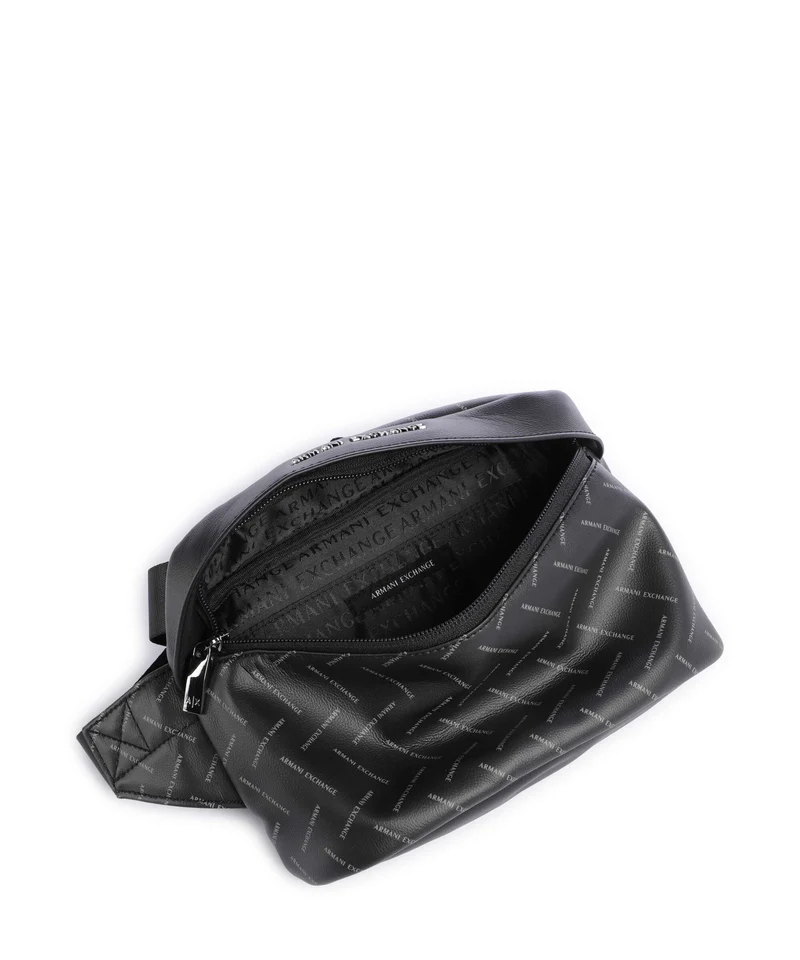 Armani Exchange Ginevra Printed Sac banane black/chiseled stone