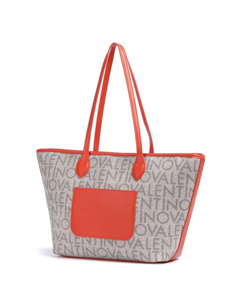 Valentino Bags Logo Cabas beige/arancio