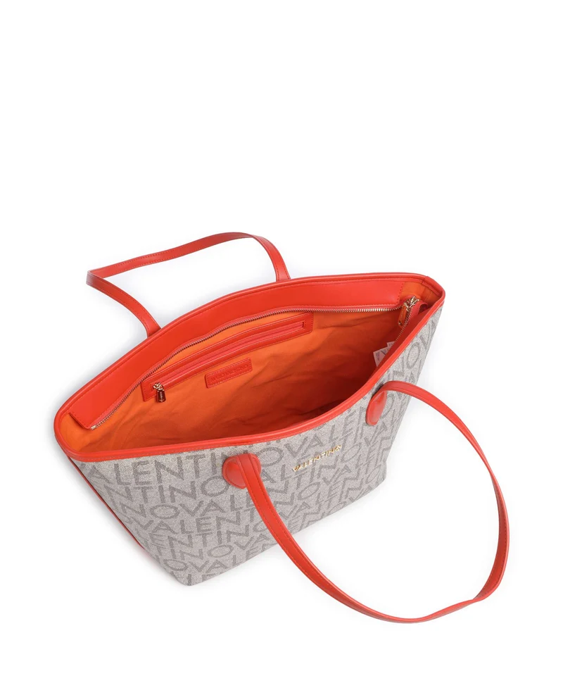Valentino Bags Logo Cabas beige/arancio