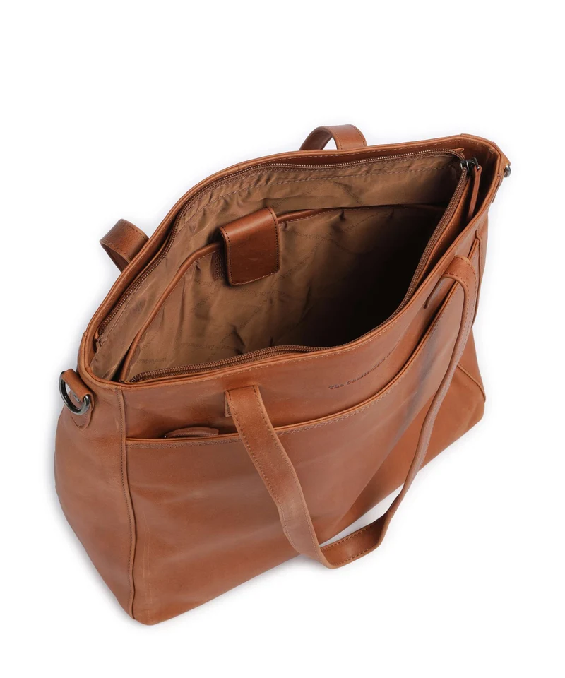 The Chesterfield Brand Wax Pull Up Cow Mosel Cabas cognac