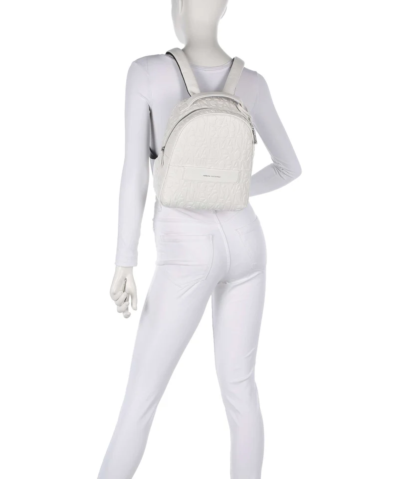 Armani Exchange Liz Pebble S Sac à dos off white