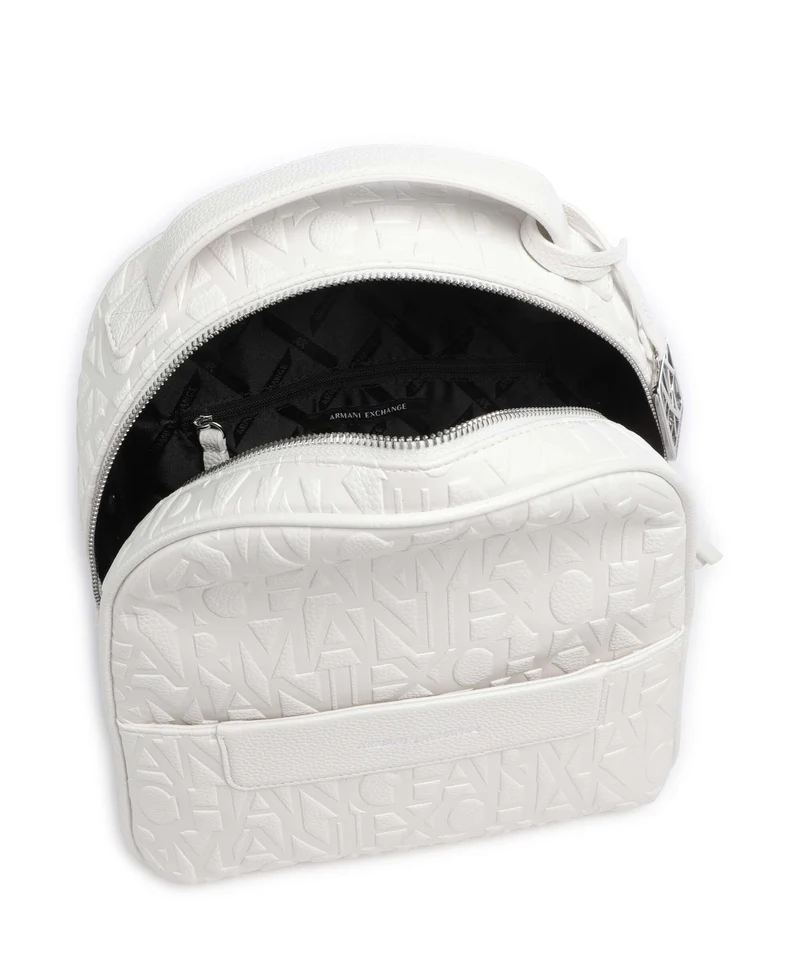 Armani Exchange Liz Pebble S Sac à dos off white
