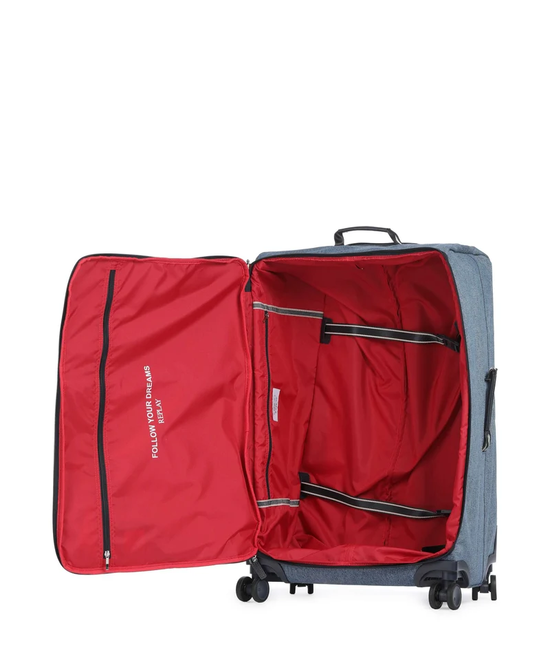 Brics Replay Valise 4 roues light denim