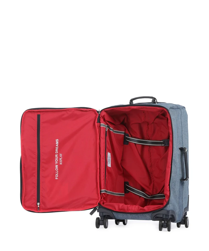 Brics Replay Valise 4 roues light denim