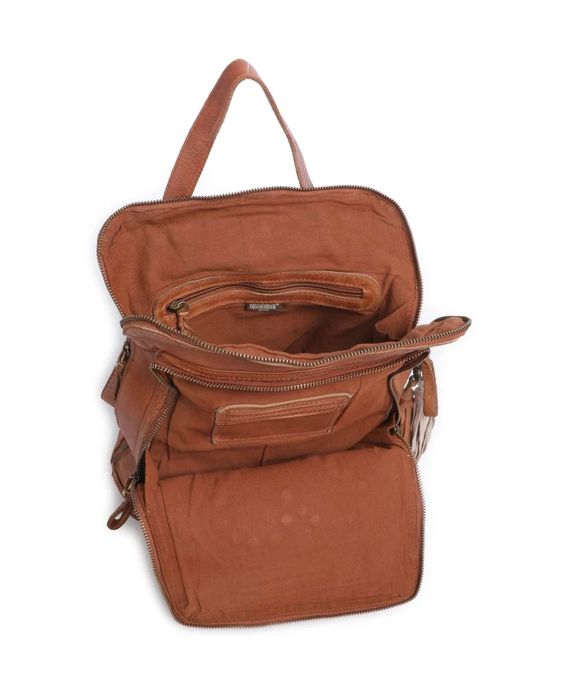 Taschendieb Wien Johnstrasse 2 Sac à main porté dos cognac