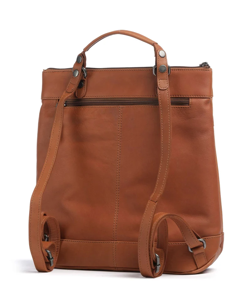 The Chesterfield Brand Wax Pull Up Cow Caldero Sac à dos cognac