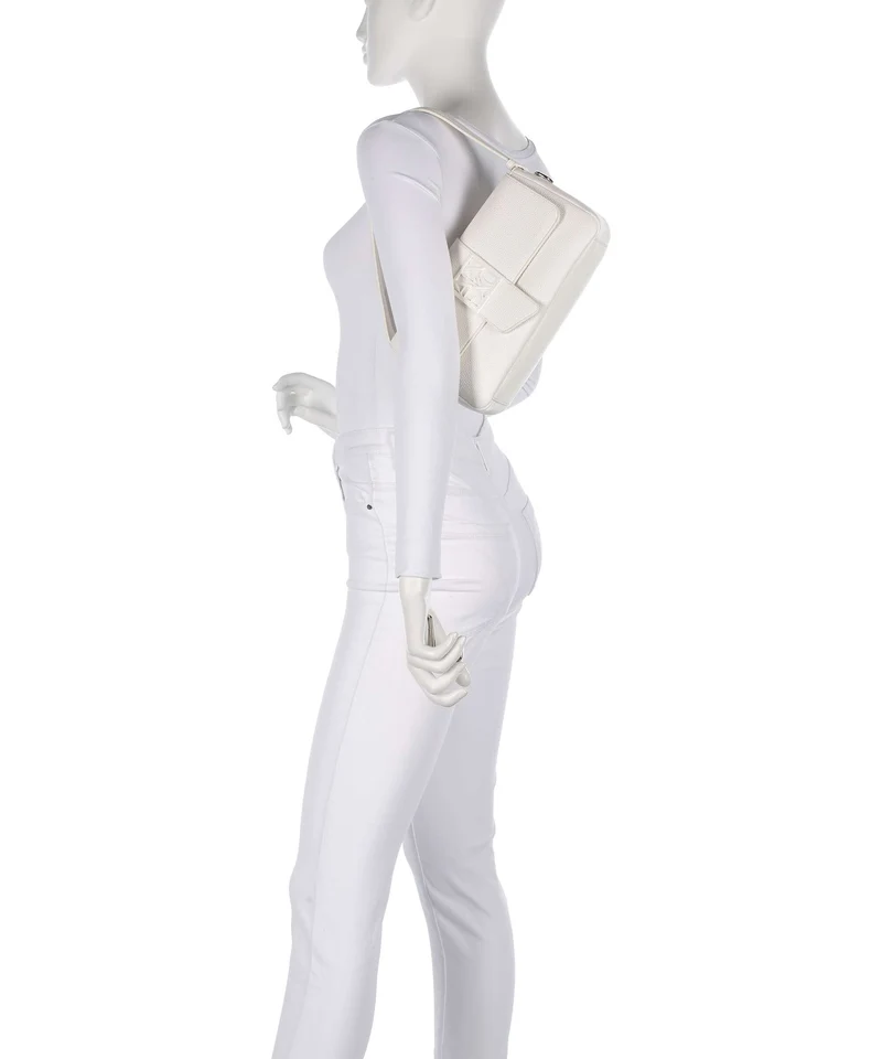 Armani Exchange Susy Soft Sac porté épaule off white