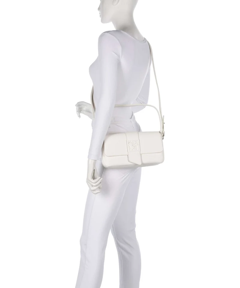 Armani Exchange Susy Soft Sac porté épaule off white