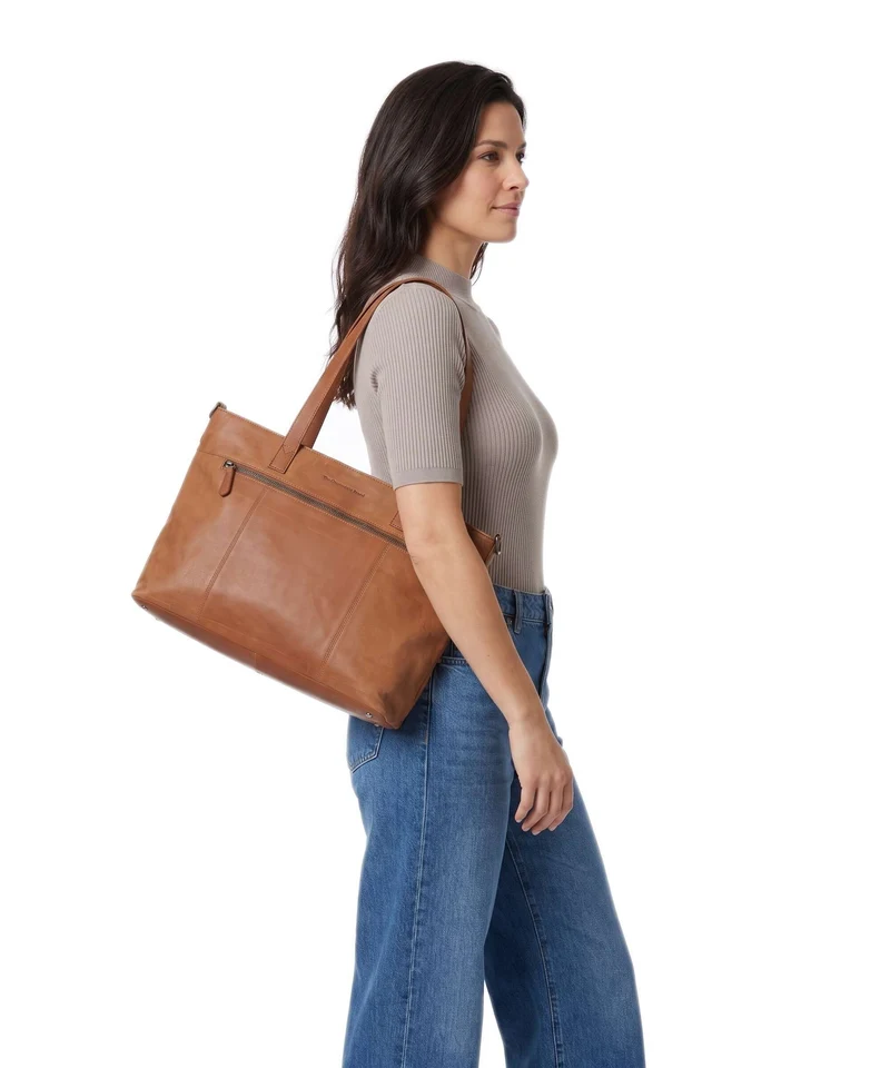 The Chesterfield Brand Wax Pull Up Cow Osira Cabas cognac