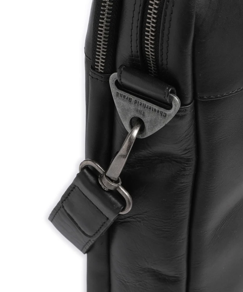 The Chesterfield Brand Wax Pull Up Cow Montara Sac d'ordinateur black